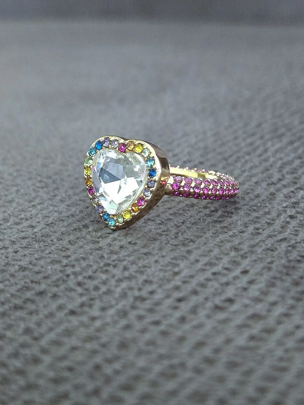 Kurt Geiger Multi Colored🌈 Crystals💎 Ring💍